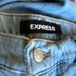 EXPRESS NWOT  Mid Rise Light Wash '70s Flare Jeans BLUE Ultra Hyper Straight Jean Photo 5