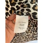 J.crew leopard long sleeve vneck blouse small Black Photo 3
