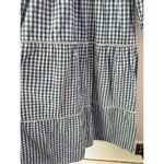 Frances Hart Maternity Ines Dress Blue Gingham Plaid Smocked Midi Dress Size XS Photo 7