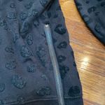 Rails  Marlo Flocked Side Zip Knit Top black large Photo 5