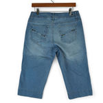 Bandolino Blu Jeans Capris Womens 8 Blue Midrise Light Wash Stretch 16.5" Inseam Photo 1