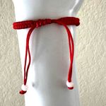 Frog Carving Jadeite Bead red cord Bracelet Photo 2