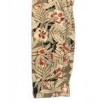 Charter Club  Women's Blazer Jacket Size 1X Floral Cotton Pockets Macy's Tan Red Photo 5