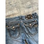 Miss Me  Ripped Distressed Rhinestone Embroidered Boot Cut Jeans 29 Photo 5