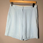 Tommy Bahama  Silk Shorts Women's Size 6 Blue High Waist Dressy Career‎ Photo 0