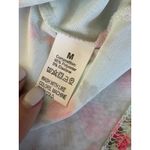 Floral Pajama Set Cami Top & Shorts Ruffle Trim Sleepwear Loungewear M Green Size M Photo 4