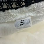 Off The Shoulder Lace Bell Sleeve Romper Womens Small White Photo 2