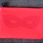 Ipsy Red Faux Leather Cosmetic Glam Bag Photo 4