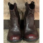 Not Rated Boots Women 6 Ankle Booties Cherry Brown Faux Leather Block SOLD Photo 3