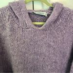 ZARA Oversized Purple Hooded Knit Top Size M Photo 2