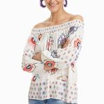 Desigual White D Minor Floral Peasant Blouse Sz.XXL Photo 1