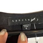 Sanctuary  Black Cold Shoulder Crew Neck Cotton Summer Top Women Sz S Photo 7