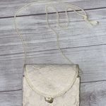 La Regale LTD vintage lace clutch w/nylon chord strap & fringe tassle white Photo 0