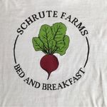 The Office âShrute Farms Bed + Breakfastâ Fitted Tee, White, Black, Size XS White Photo 4