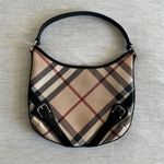 Burberry  Nova Check Larkin Canvas Hobo Buckle Shoulder Bag Photo 2