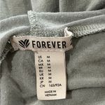 Forever 21 Green Hooded Long Sleeve Tie Waist Shirt Photo 3