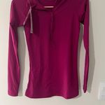 Athleta  Long Sleeve Surf Swim Rashgaurd Top Magenta Pink Women's Size Small NWT Photo 3