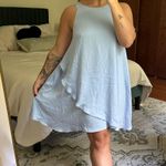 Sophie & Trey Satin Blue Dress Photo 1