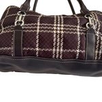 Croft & Barrow Brown plaid baguette Women's shoulder bag Photo 3