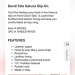 David Tate Sakura black leather Mary Jane comfort shoes 11 Photo 1