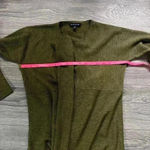 Eileen Fisher 100% Merino Wool Olive Green Open Cardigan Size XS Photo 6