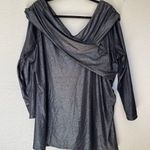 Lane Bryant off the shoulder metallic illusion top SZ1 8/20 Photo 0