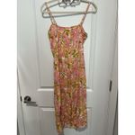Billabong  Golden Hour Maxi Dress Bright Pink Size Medium Photo 3