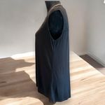 For Cynthia Women's Tank Top Medium Black Crochet High Low Hem Casual Boho Flora Photo 2