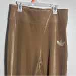 Adidas Women Adicolor Heritage Now Flared Leggings Brown Velvet size M Photo 3