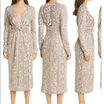 Missoni  Wood Grain Pattern Knit Dress in Natural Photo 1