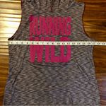 #EVCR Running Wild Hooded Sleeveless Top with Purple and White Stripes size M Size M Photo 3