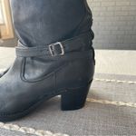 Frye  Jane Strappy Tall Boots Black Leather Size 7.5 76396 Photo 5