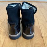 Ganni Black Suede Leather Lined Combat Boots Womens Size 39 Designer Goth Punk Photo 4