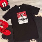 ♥️Woman’s LongHorn“Cowboy Killer”Black/Red TeeShirt•Size:Small♥️ Black Photo 0