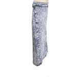 Vintage Denim Blue Jean Pencil Skirt u Size Large Stretch Factory Distressed Den Photo 2