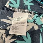 Jones New York Jones NY Floral Lace Trim Lingerie Satin Sleepwear Dress, Size XL Blue Multi Photo 5