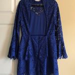 Missguided NWT  Blue Bell Sleeve Lace Mini Dress Photo 4