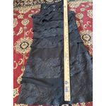 S.L. Fashions Black Dress Sleeveless Embellished‎ Ruffle Tiered Party Cocktail 6 Photo 5