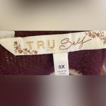 Belk - Purple with cream-white striped‎ plus size Cardigan Size 0X Photo 4