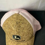  SNAPBACK HAT  ONE SIZE PINK WITH CORK FRONT JOHN DEERE GRAPHIC Photo 2