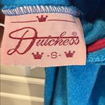 Vintage Dutchess Terry Cloth Maxi Dress Medium Asymmetrical Pool Coverup Blue Photo 6