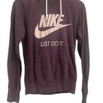 Nike  Slub Knit Hoodie Size Small Heathered Logo Graphic Lighweight Photo 0
