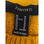 Forever 21  Mustard Yellow Ribbed Knit Long Sleeve Crew Neck Sweater Top Size M Photo 2