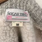 Sugarbird Vintage Sweater Vest Women's Size medium Beige Acrylic/Wool Lining Photo 12