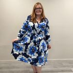 Vera Wang Simply Vera  Tie-Front Midi Dress - Size 3X Photo 1