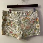 Gap Womens Size 10 Khakis Shorts Floral Flat Front Chino Photo 1