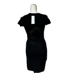 French Connection NWT  Montana Knit Sweater Mini Dress In Black Photo 6