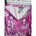 Laura Scott Pink Floral Midi Skirt Womens M/ Medium Elastic Waist Lined Photo 3