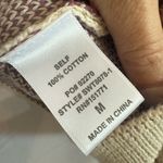 Le lis  Cream and Brown Knit Flower Crop Tank Top 100% cotton Photo 2