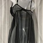 Victoria's Secret Victoria’s Secret size 34B black short chamise teddy open back lingerie sheer Photo 1